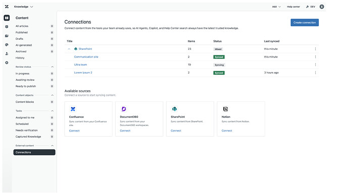 Conector do SharePoint